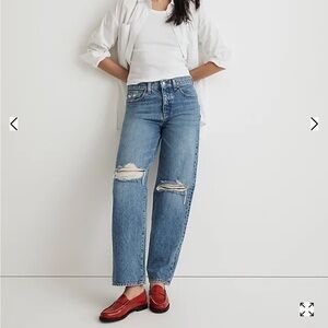 NWT Madewell Low-Slung Straight Leg Jeans Sz‎ 31 Blue